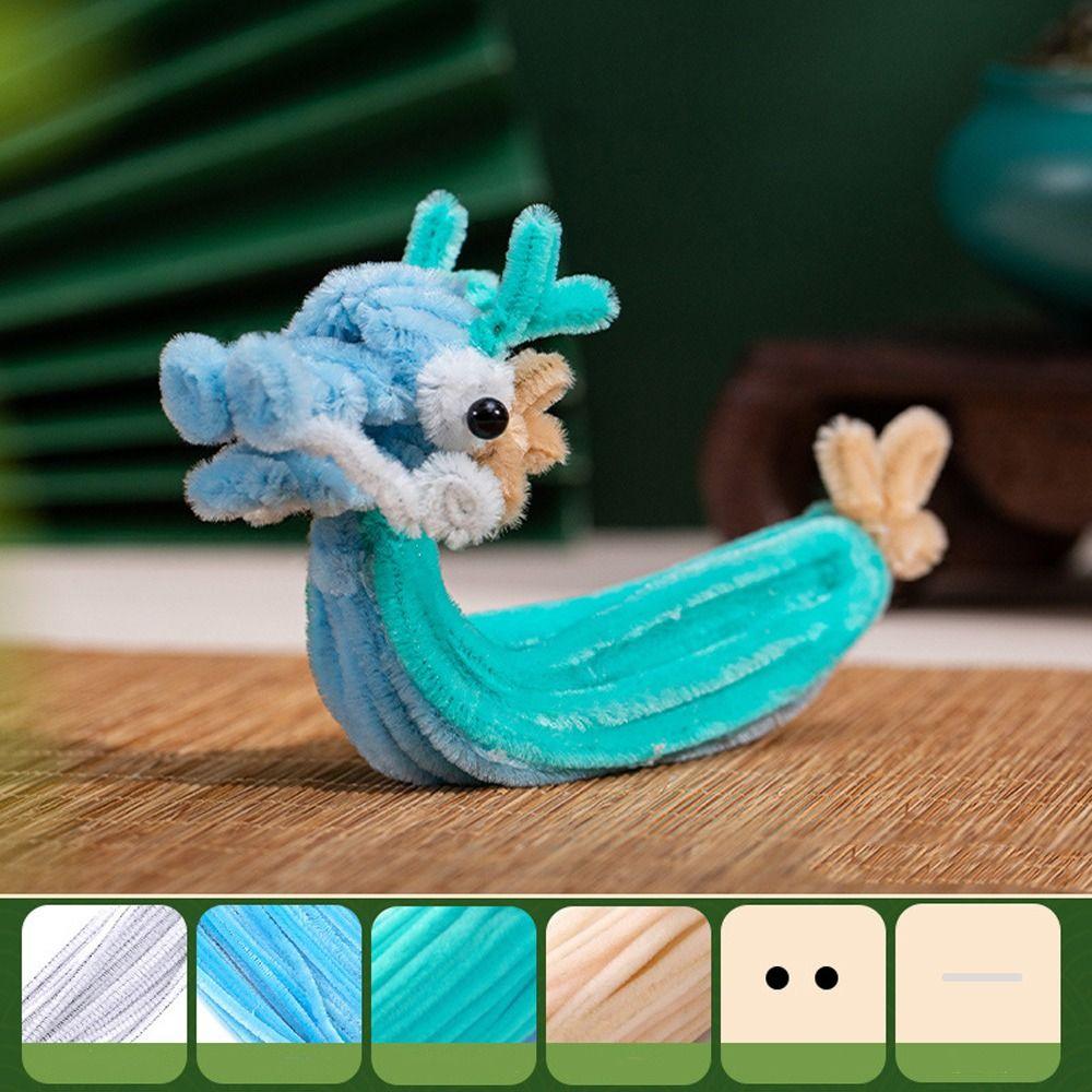 Ručně vyráběné hračky dračí lodě v čínském stylu Kreslená loď DIY Materiálový balíček Festival dračích lodí