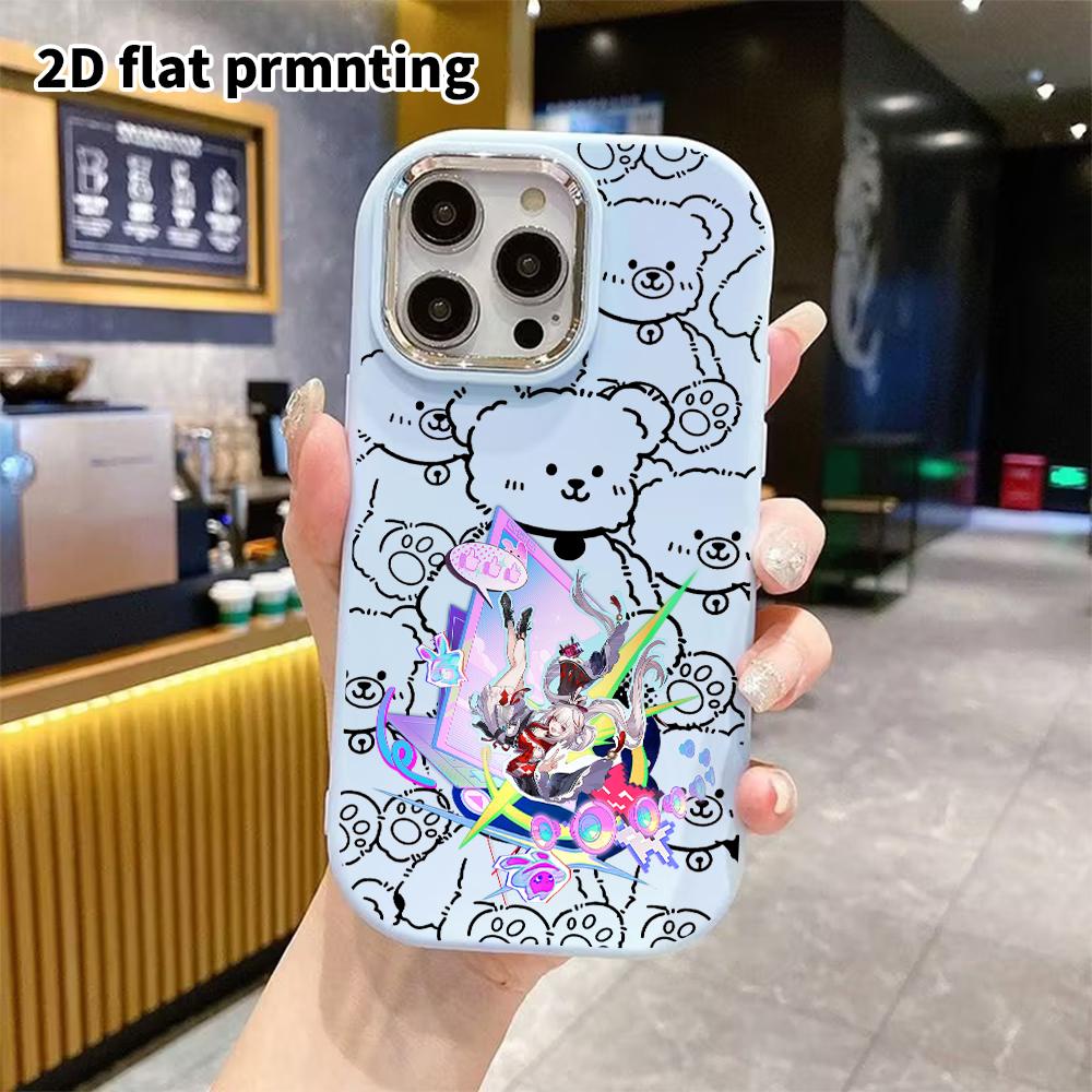 Phone Case: 2D Flat Design Suitable for iPhone 18 17 16 15 14 13 Pro Protective Case, Couple Style, Trendy 2D Anime, Christmas and Halloween Gift
