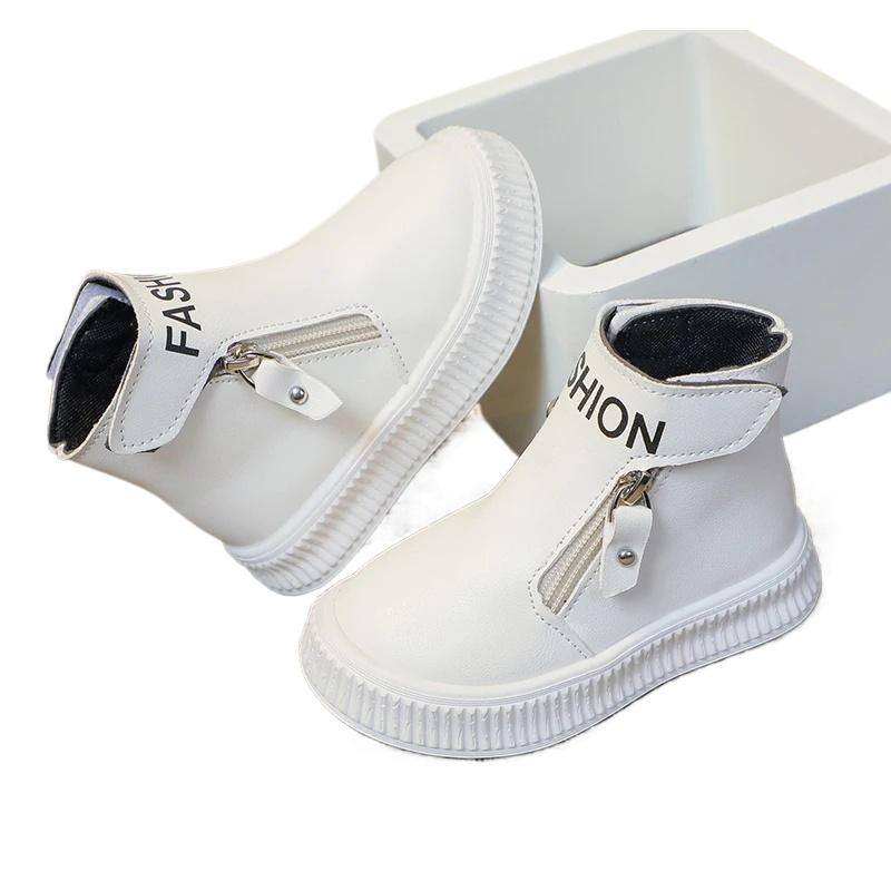 Cizme de iarnă pentru fete, pantofi sport cu toc înalt, cu fermoar lateral, antiderapanți, cizme de pluș, cizme de toamnă ... pentru fete, cizme de toamnă confortabile și versatile, casual