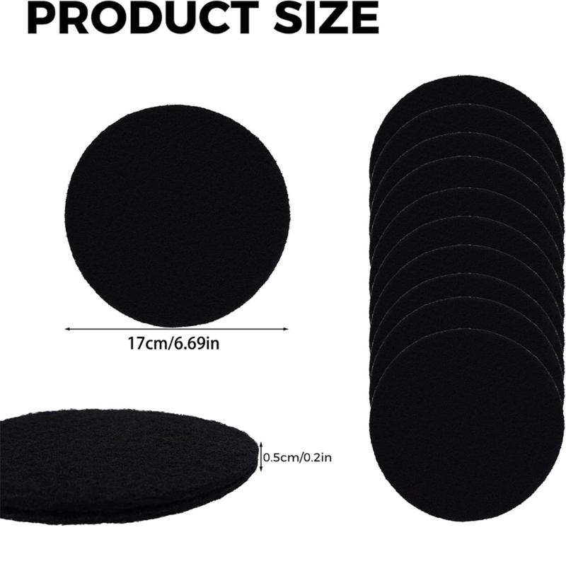 Kitchen Waste Disposer Filter Pads, 10 Round Replacement Discs with Dense Microporous Structure for Food Scraps and Small Kitchen-Waste Particles