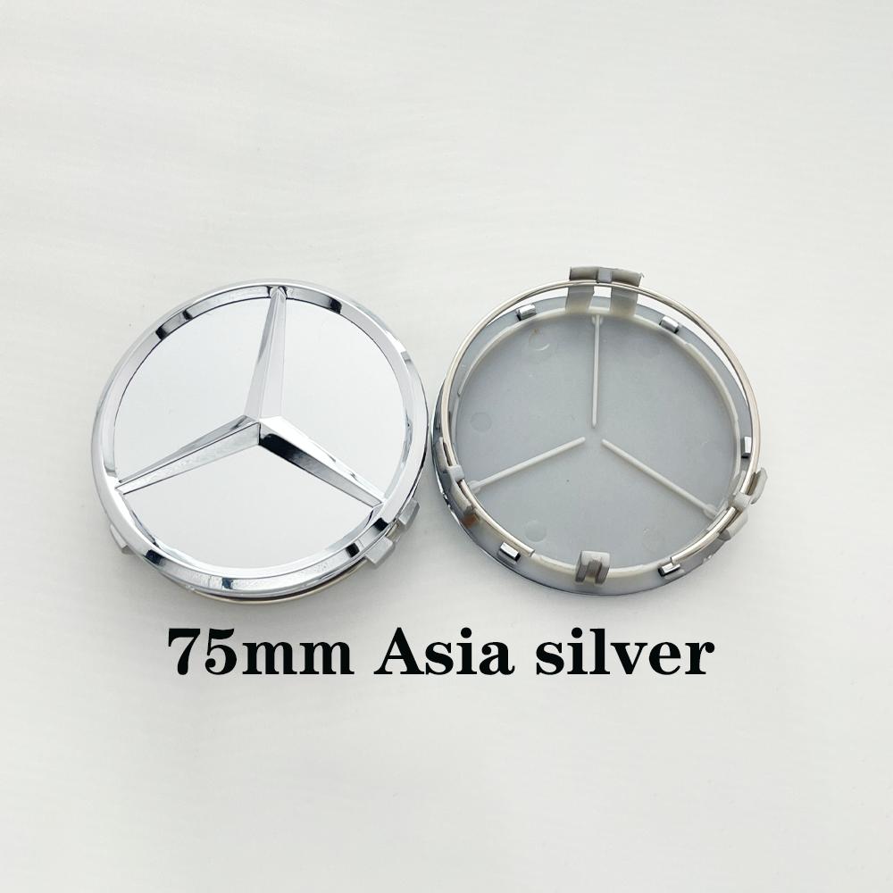 4Pcs A-75mm Car Wheel Center Logo Hub Cap For Mercedes Benz AMG W204 C218 A207 C117 CLA CLS E Class W212 S212 X166 W176W205 W246