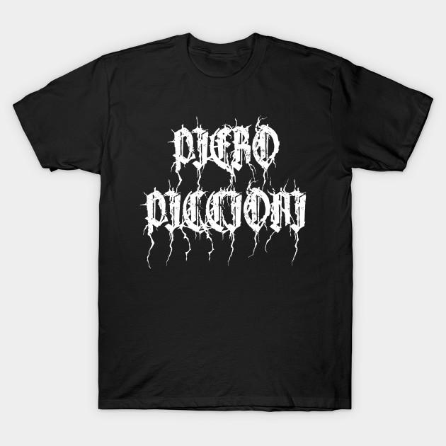 Men Black Print T-shirt Piero Piccioni No-Cut Transfer Paper Print Cotton Tshirt 4XL чёрный