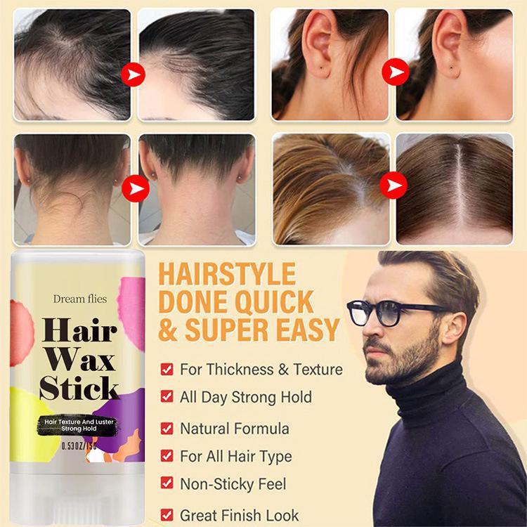 Wosk do włosów w sztyfcie z awokado 15g - Krem do wykańczania włosów zapobiegający puszeniu