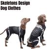 Premium Polyester Dog Clothes For Halloween Transform Your Dog Into A Cool Skeleton