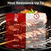 A Pair BBQ Gloves High Temperature Resistance Oven Mitts 800 Degrees Fireproof Non-Slip Barbecue Baking Grilling Gloves