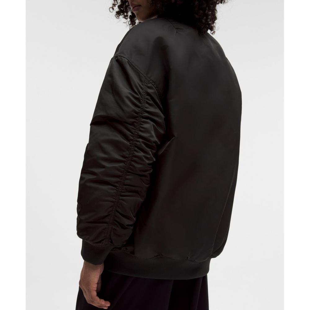 Lululemon Reversible Oversized 600 Down Fill Bomber Jacket Black