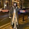 Women's Long Hooded Lamb Wool Coat - Versatile, Loose-Fit, Plus Velvet, Chic Korean Style Sweatshirt