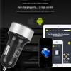Multifunctional Dual USB Quick Charge Car Charger with Digital Display and Universal Interface