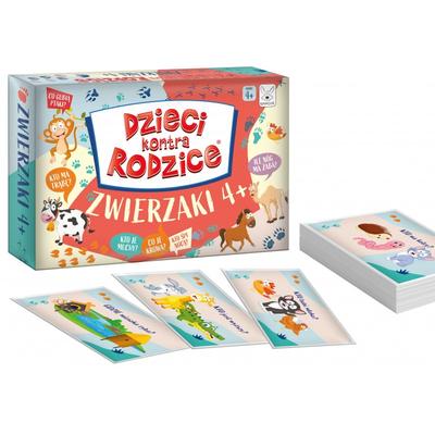 Kids Vs. Parents. Animals 4+. Board Game. Kangaroo