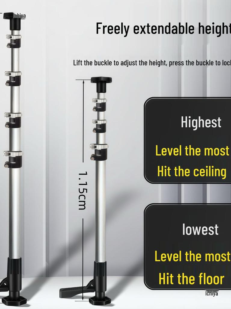 Adjustable Aluminum Alloy Ceiling Infrared Support Rod with Universal Pan Tilt