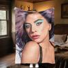 Lady Gaga Blanket All Seasons Soft Comfortable Sofa Office Nap Blanket Travel Blanket Holiday Gift