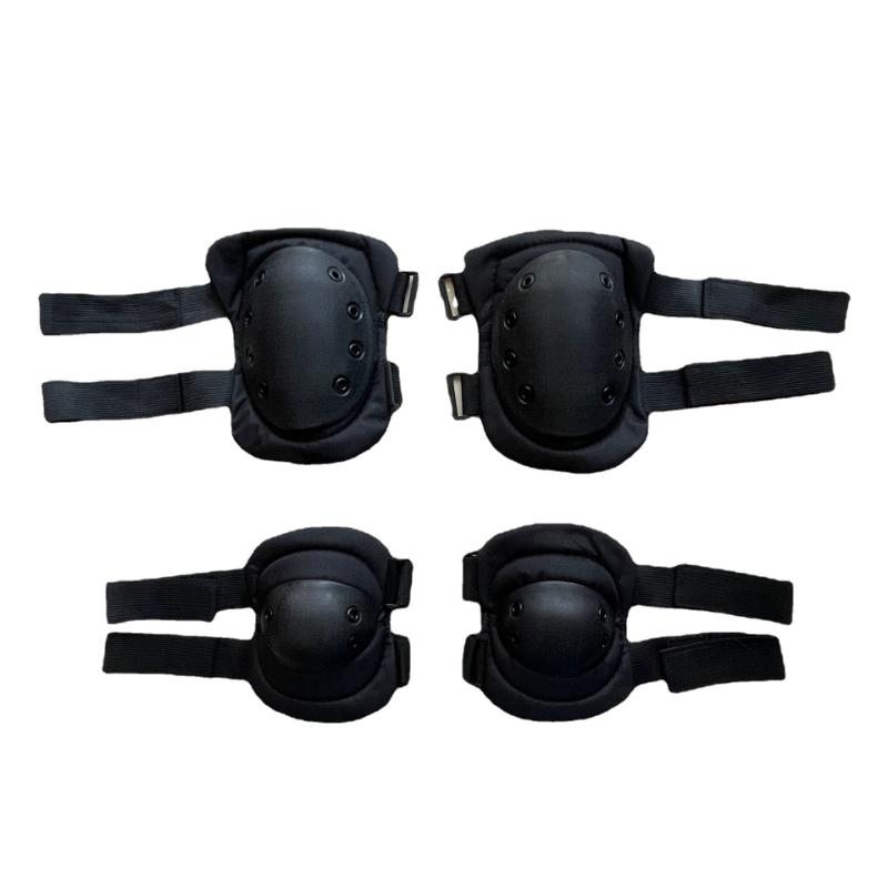 

Спортивный комплект защиты колен и локтей Outdoor Combat CS из четырех частей 088 Black Eagle Camo Тактическая защита колена