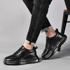 Man White Sneakers Height Increasing Men's Oxford Shoes Elevator Insoles Lift Plus Size 38-45