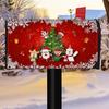 Yousheng Winter Magnetic Mailbox Cover Standard Size 18 X 21in Merry Christmas Mailbox Wraps Cover Holiday Post Letter Box Cover for Outdoor Garden