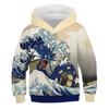 Autumn New One Piece Printed Children Pullover Anime Hot-blooded Cartoon Adventure Versatile Hooded Sweatshirt For Men and Women