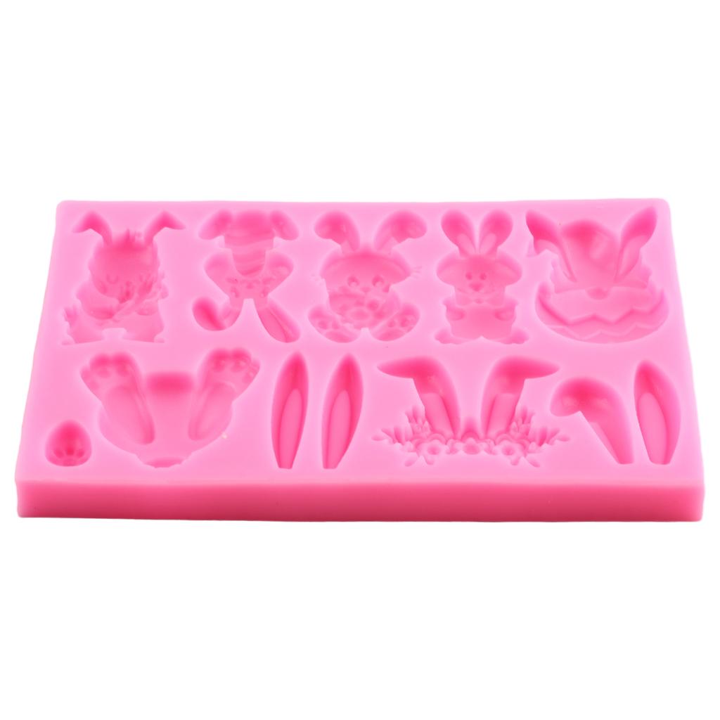 Velikonoční králík Mrkev Silikonové formy Bunny Fondant Forma na čokoládu Pomůcky na zdobení dortů Formy na mýdlo z polymerové hmoty Pryskyřice