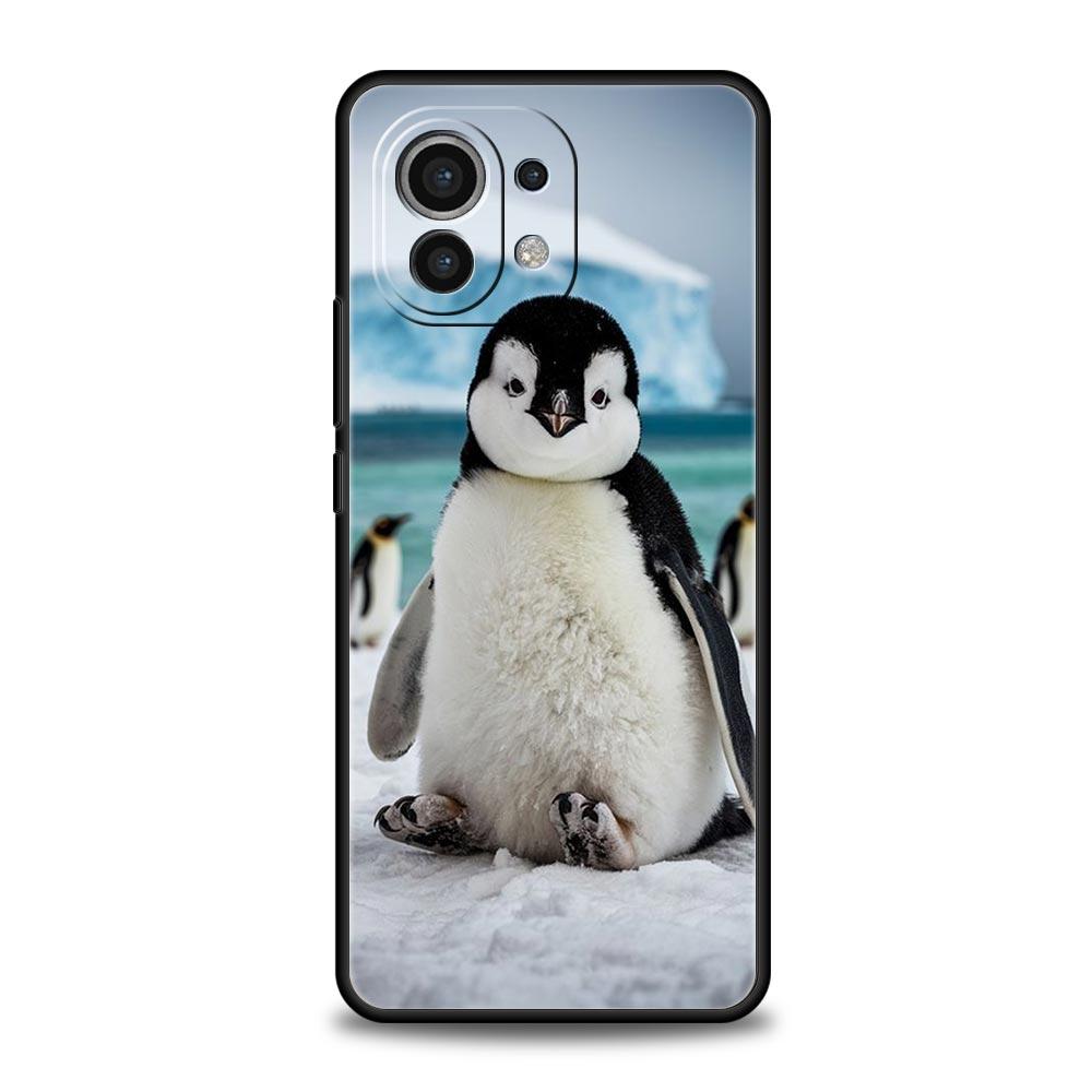 Penguin Kawaii Cute Phone Case For Xiaomi Mi 17 15T 15 14 14T 13T 12T Pro 12 13 Lite 5G 11T Poco X6 X7 X5 Pro Soft Cover