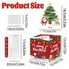 Tree Christmas Red Pattern Paper Gift Box Holiday Decoration Prop Atmosphere