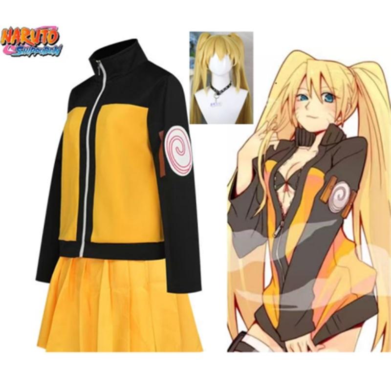 Anime Uzumaki Cosplay Costume Women's Suit Uniform Sexy Suit Halloween Carnival Party Beautiful Dress Set