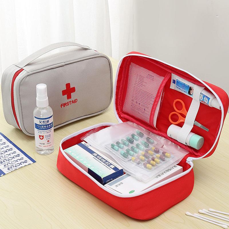 Portable Portable Medical Bag, Epidemic Prevention Bag, Travel Medicine Sorting and Storage Bag, Outdoor First Aid Kit