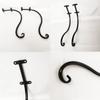 Iron Hooks Hanging Hanging Baskets Plant Holders Hand Forged for Flower Baskets Flower Pots Lanterns Wind Chime Hangings