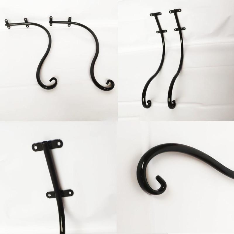 Iron Hooks Hanging Hanging Baskets Plant Holders Hand Forged for Flower Baskets Flower Pots Lanterns Wind Chime Hangings