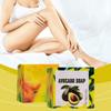 AMZ Avocado Shower Soap 100g: Gentle, Moisturizing, Cleanses Pores, Leaves Skin Refreshed and Non-sticky.