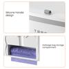 Wall Mounted Garbage Bin with Lid Large Capacity Easy To Install Cabinet Door Trash Can Food Garbage Holder