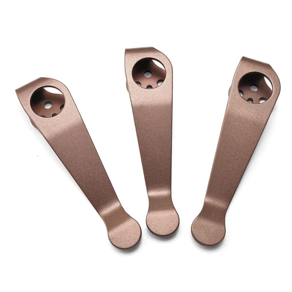 Tytanowy klips tylny Akcesoria DIY Składany nóż kieszonkowy Narzędzie Klipsy tylne do Recons