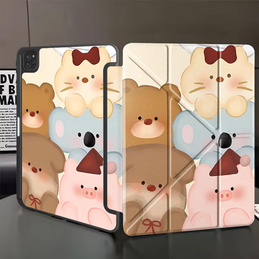 

Чехол для планшета Кот и Мелефант для iPad Air 4 5 M3 M2 1 2 M4 11 дюймов Pro 11-го 10-го 9-го 8-го 7-го 12,9 дюйма Mini 6 7 Pro 2025 iPad Mini 7 8.3