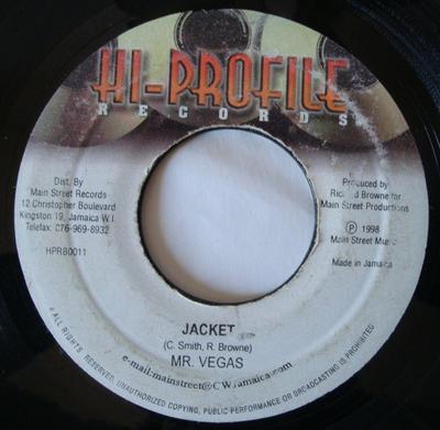 7inch Record MR. VEGAS - Jacket HPRB0011 Hi-Profile Reco 1998 Jamaica Reggae, Ska & Dub Used