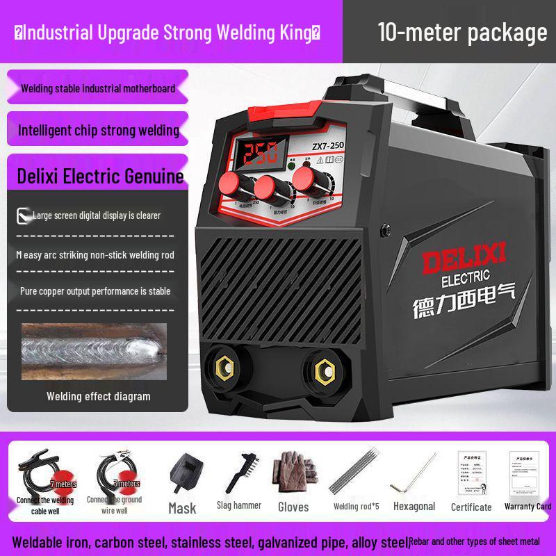 250 Dual Voltage Electric Welder, 220V Household and 380V Industrial, Portable Small Welding Machine