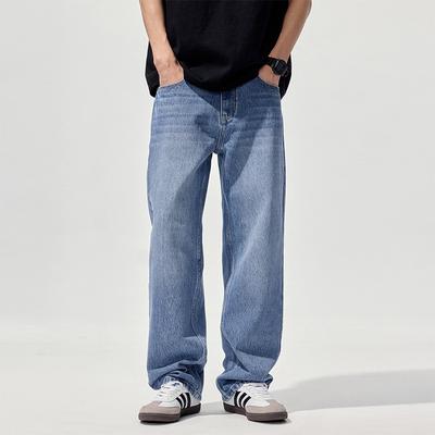 New Spring and Summer Loose Straight Japanese Jeans American Jeans Men's Pants