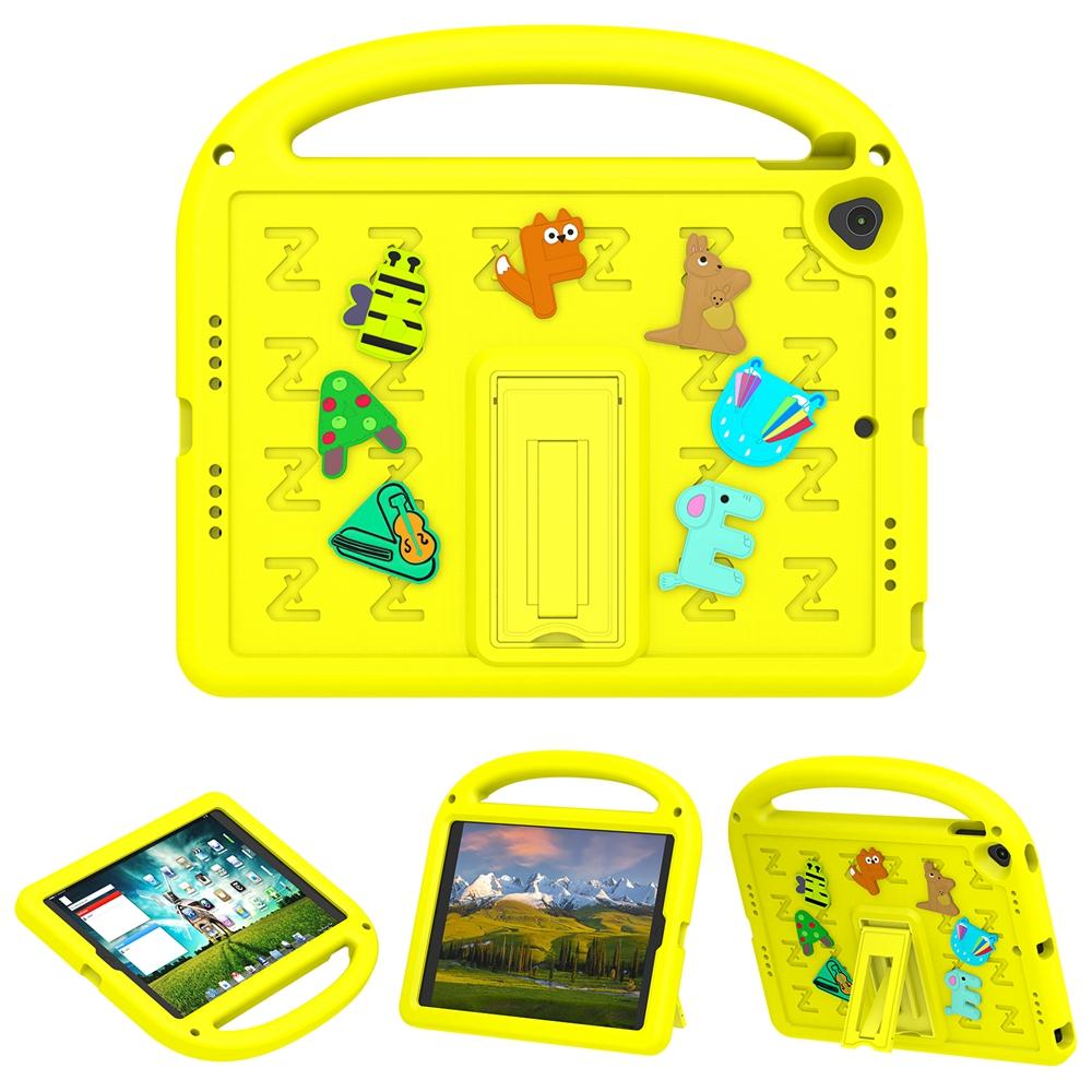 For Apple iPad 10.2 2019 2020 2021 7th 8th 9th Gen A2197 A2270 A2602 Case Kids Safe Cartoon Letter Portable EVA Shockproof Stand Tablet Cover