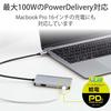 Elecom USB Type-C Hub Docking Station 6-in-1 DST-C12SV/EC 100W PD Compatible USB3.1 Type-C X 1 Port USB3.0-A X 2 Ports 4K Compatible HDMI X 1 Port SD/