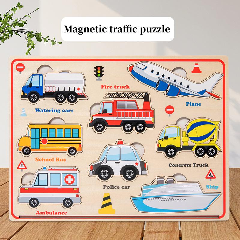 

Puzzle Magnetic Toy Grappling Board Logical Thinking Training Matching Game Gift Style A