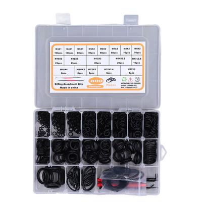 800Pcs O Ring Assortment Kits 18 Sizes Car Repair NBR Sealing Gasket Washers Disassembly Tool