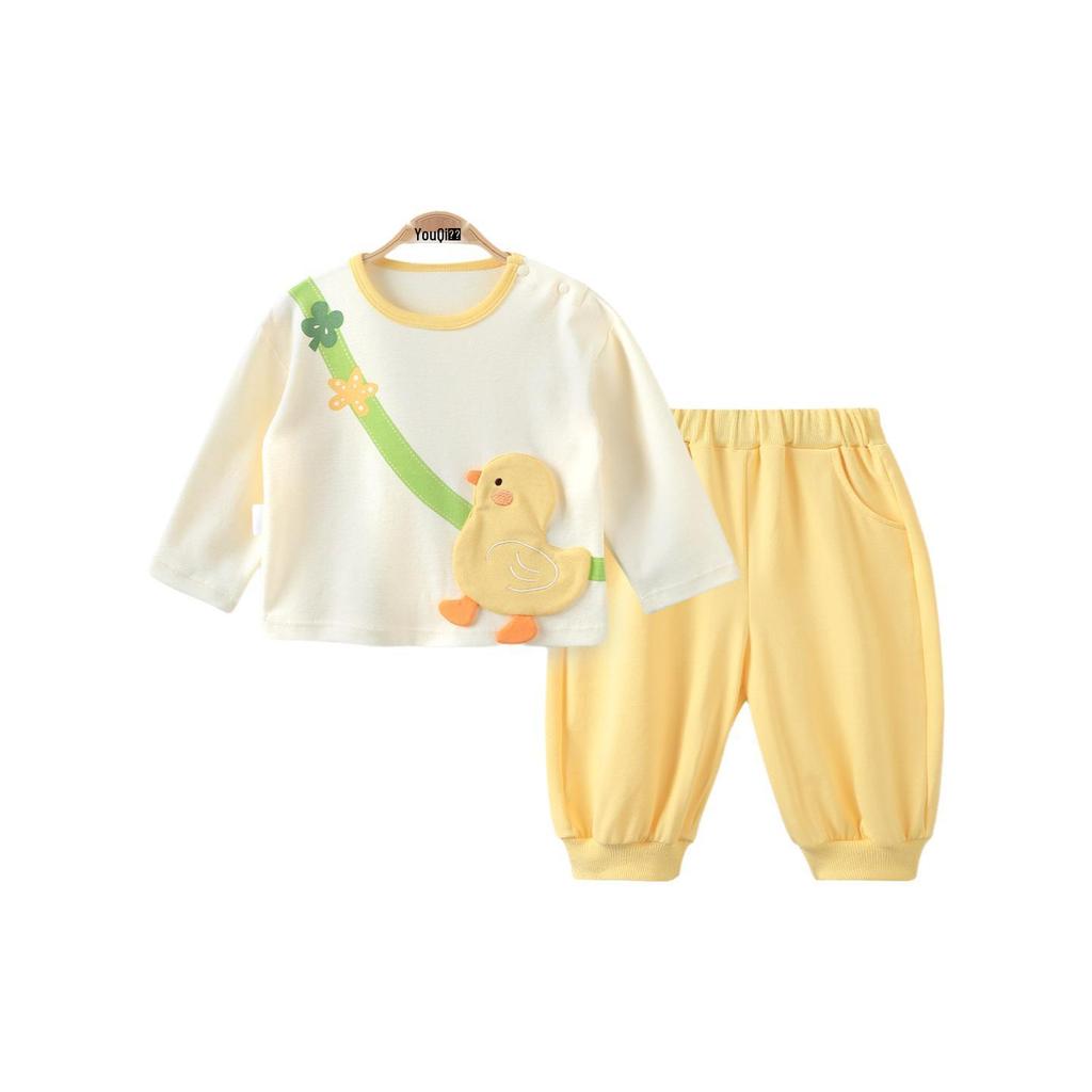 Youqi Girls' Autumn Baby Outfit: Long Sleeve Hoodie & Sweatpants Set