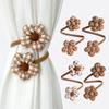 Fashion Adjustable Flower Shape Curtain Tieback Elastic Band Cartoon Curtain Buckle Curtain Tying Tool Kids Room Home Decor