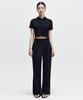 Woman [Cooltandard] Women'S Semi-Balloon Hidden Banding Slacks [Black]