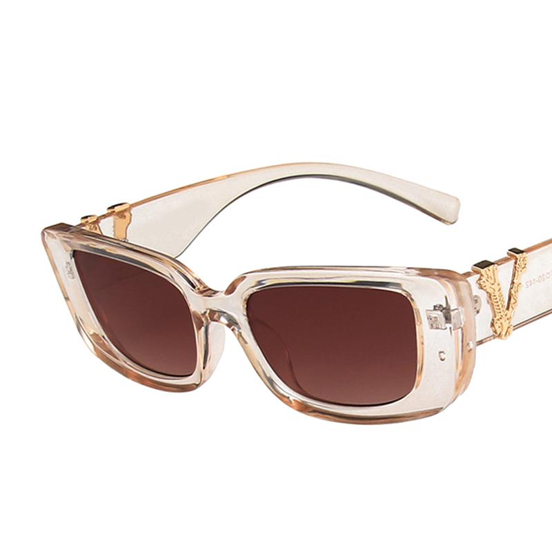 Occhiali da Sole Quadrati Donna Marca di Lusso Viaggio Piccoli Rettangolari Occhiali da Sole Moda Femminile Retro Lunette De Soleil Femme