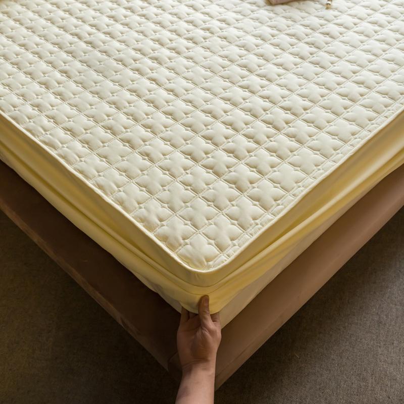 Weicher Verdickter Gesteppter Matratzenschoner Antibakteriell Milbenabweisend Bettmatratzenauflage Schutzbezug Bettdecke Nicht Enthalten Kissenbezug