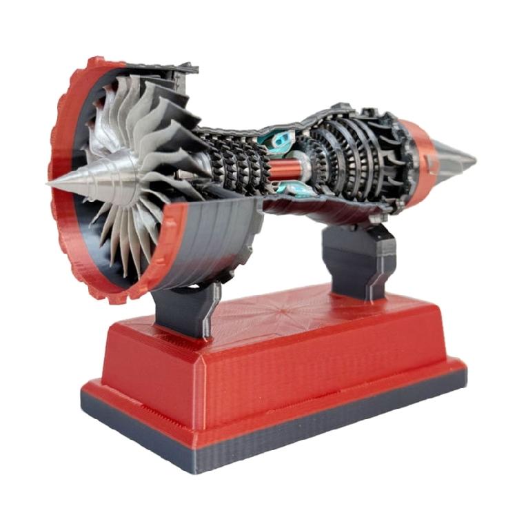 

Educational TR900 Realistic Turbofan Engine Model 3D Printing Toy for Teens and Aviation Enthusiasts Science Engineering червоний