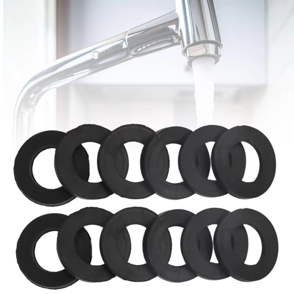 350PCS Waterproof Flat Washers Black Rubber Gaskets Gaskets Set Washers Kit  Faucet Repair
