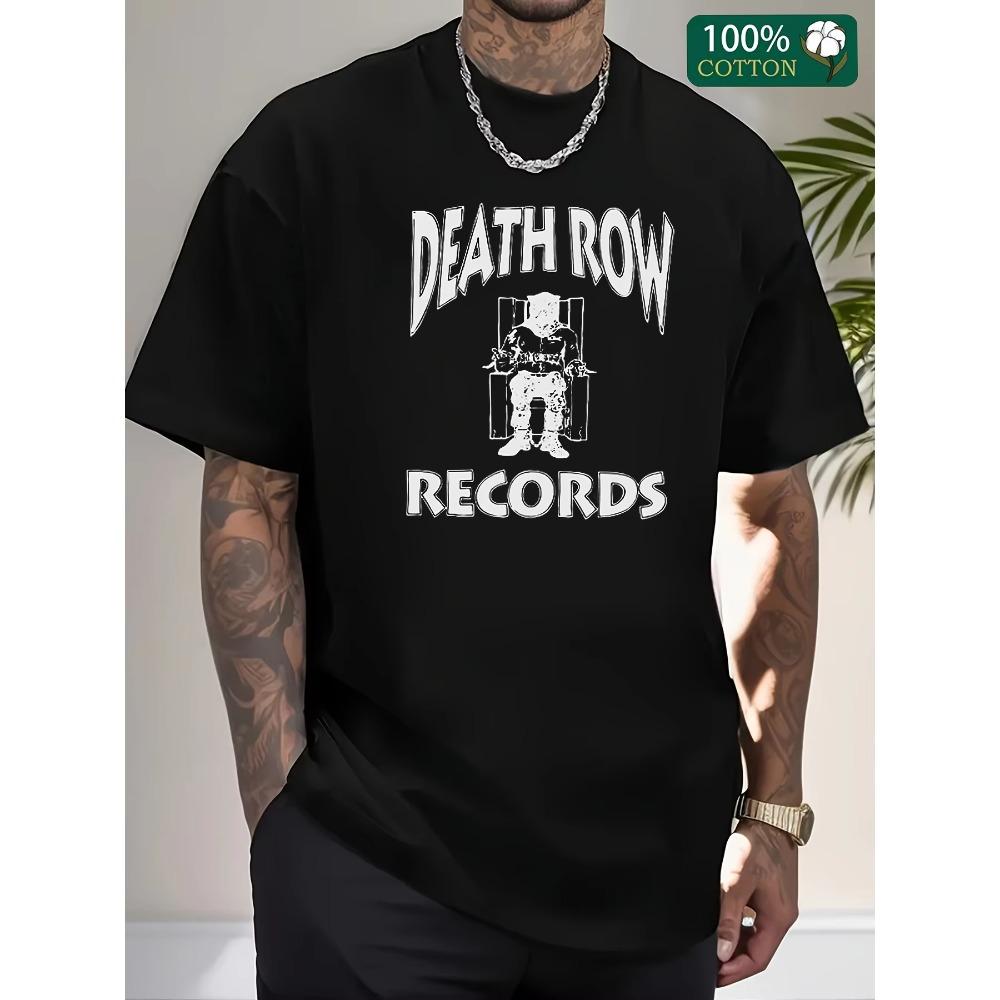 Men's Navy Blue Graphic T-Shirt - , Casual Round Neck, Short Sleeve - Ideal for Summer Leisure & Street Style Fashion