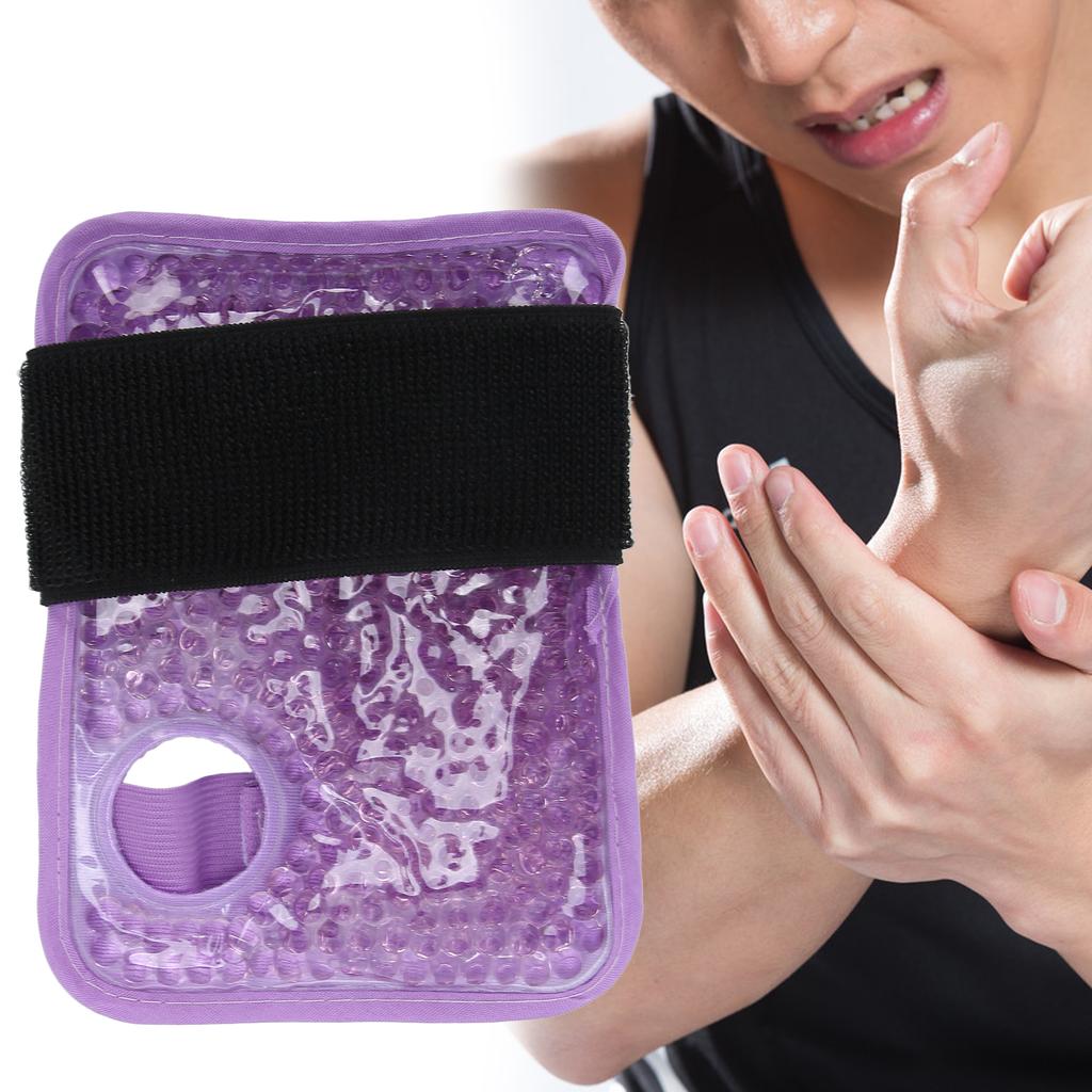 Wrist Ice Pack Wrap Reusable Hot and Cold Therapy Gel Pain Relief for Injuries Arthritis