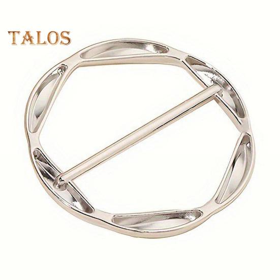 1 Pc/3 Pcs Women Scarf Ring Zinc Alloy Shirt Clips Twist Tee Knot Ring T-Shirt Ties Dress Clips Clothing Tightening Clip for Shirt Scarf Dress