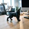 Small Panther Sculpture 3D Printed Black Ornament Mini Matte Desktop Decoration Jungle Animal Figurine Figure for Kids, Toy Gift Boys and Girls Modern