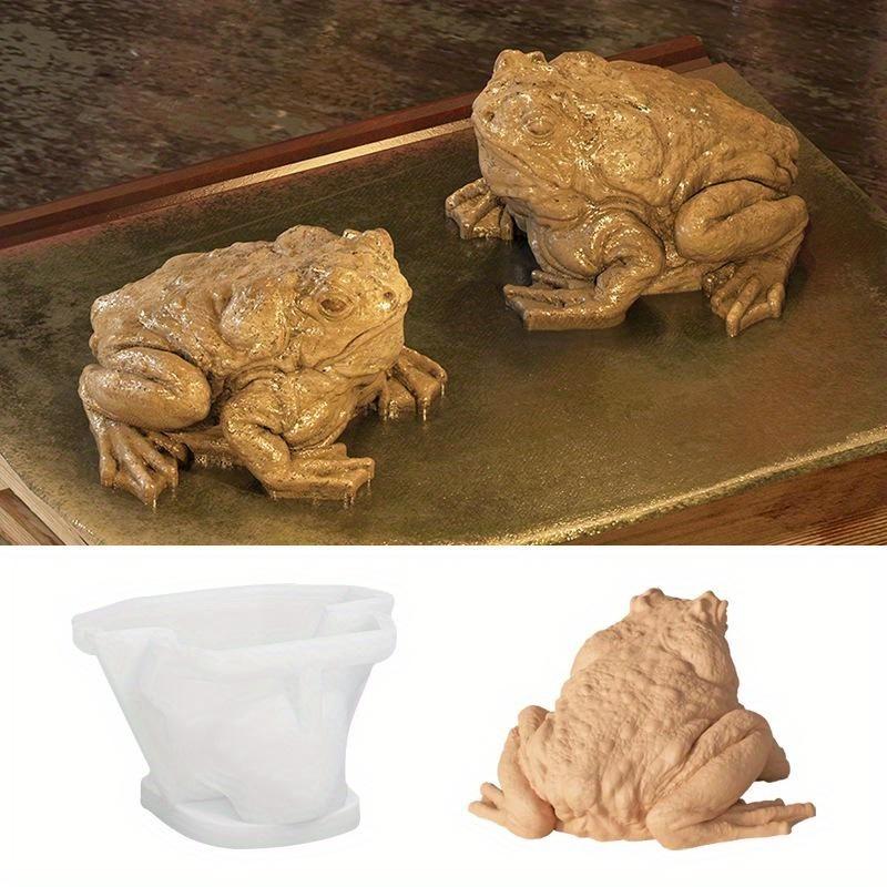 DIY 3D Frog Toad Silicone Candle Molds Animal Crafts Mold Home Decor