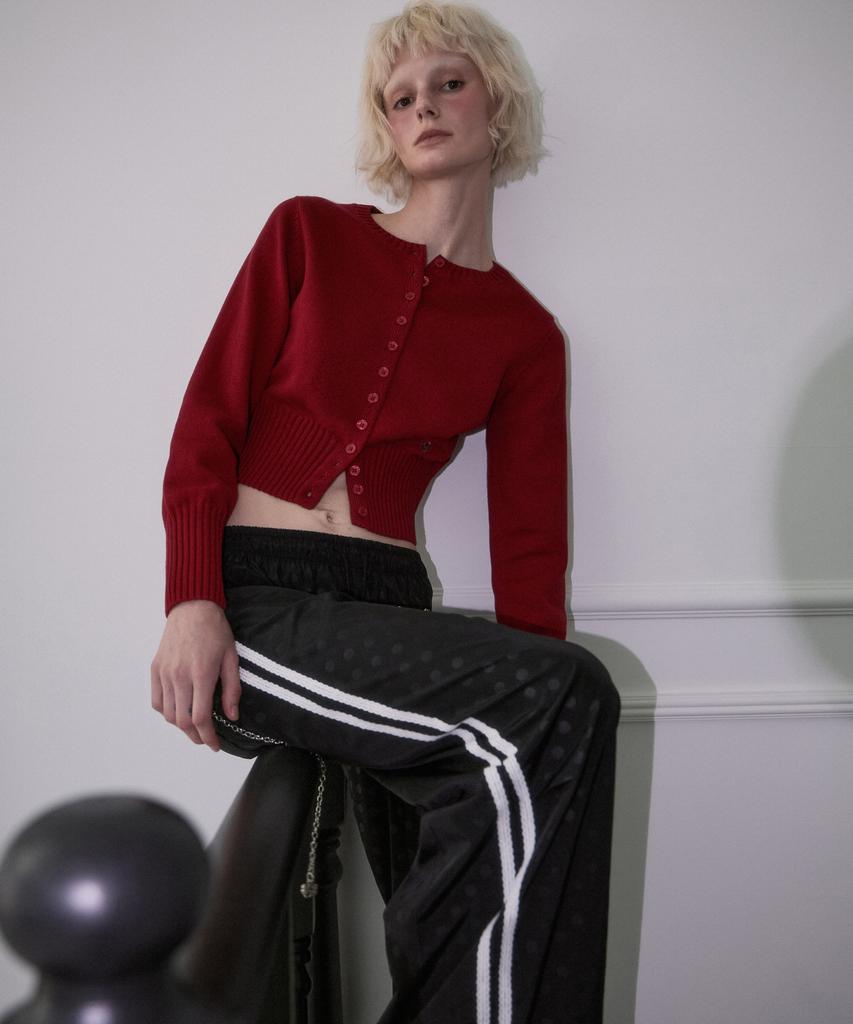 Rosefrantz Classic Knit Cardigan [Burgundy]